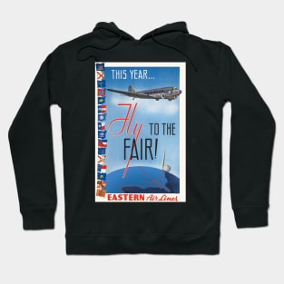 Fly to the Fair USA Vintage Poster 1939 Hoodie